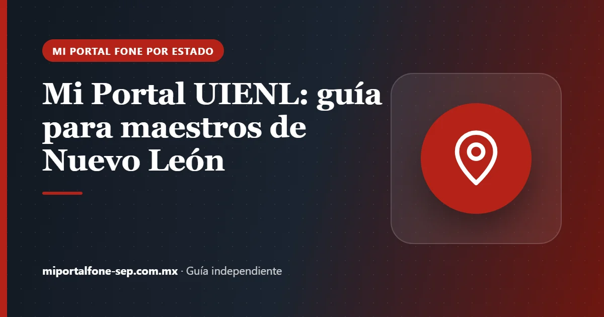 Mi Portal UIENL: guía para maestros de Nuevo León